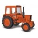 1983 Belarus MTS 80 Farm Tractor - Assembled -- Orange, HO, Busch Gmbh & Co Kg 51300