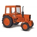 1983 Belarus MTS 80 Farm Tractor - Assembled -- Orange, HO, Busch Gmbh & Co Kg 51300