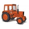 1983 Belarus MTS 80 Farm Tractor - Assembled -- Orange, HO, Busch Gmbh & Co Kg 51300