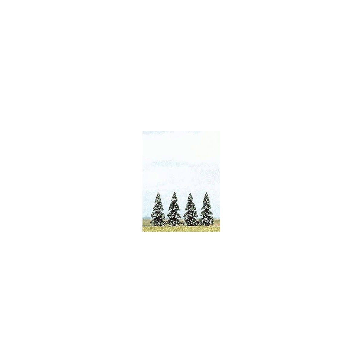Pine Trees -- 2-3/16′ 5.5cm pkg(4), ALL, Busch Gmbh & Co Kg 6100