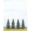 Pine Trees -- 2-3/16′ 5.5cm pkg(4), ALL, Busch Gmbh & Co Kg 6100