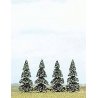 Pine Trees -- 2-3/16′ 5.5cm pkg(4), ALL, Busch Gmbh & Co Kg 6100