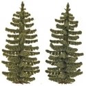 Spruce Trees pkg(2) -- 2-13/16′ 70mm Tall, HO, Busch Gmbh & Co Kg 6132