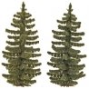 Spruce Trees pkg(2) -- 2-13/16′ 70mm Tall, HO, Busch Gmbh & Co Kg 6132