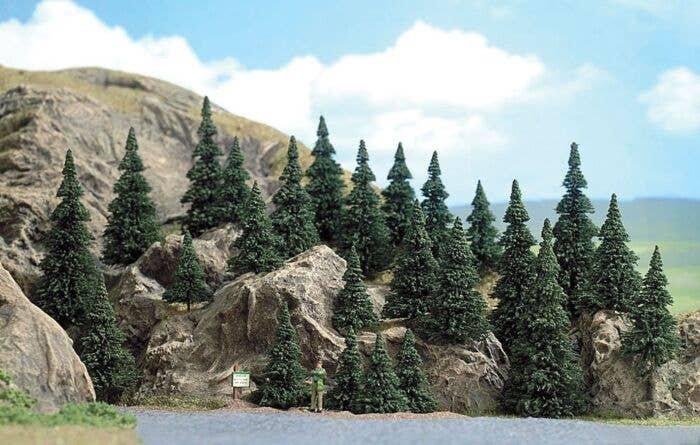 Trees-Conifers -- Silver Fir 1-5/8 - 3-5/8′ 4-9cm, ALL, Busch Gmbh & Co Kg 6469