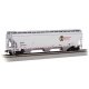 Trinity 5161 3-Bay Covered Hopper - Ready to Run -- Canadian Pacific 121774 (gray, black, re, HO, Bachmann Industries 70633
