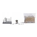 Gold Panning with Figure - Kit -- Figure with Pan, Rocks and Sand, HO, Busch Gmbh & Co Kg 7892