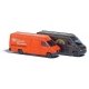 Mercedes-Benz Sprinter Cargo Van 2-Pack - Assembled -- UPS (brown) & TNT (orange), N, Busch Gmbh & Co Kg 8338