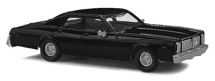 1976 Dodge Monaco Sedan - Assembled -- Black, HO, Busch Gmbh & Co Kg 89120