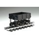 1:20.3 Ore Car w/Metal Wheels -- Wood Side-Dump (Black), G, Bachmann Industries 92503