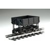 1:20.3 Ore Car w/Metal Wheels -- Wood Side-Dump (Black), G, Bachmann Industries 92503