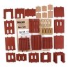 Modular Building System(TM) -- 4-in-1 2 Industrial Building Kit - 11-1/2 x 8-1/2′ 29.2 x 21.5cm 178 Piec, HO, Design Preservat