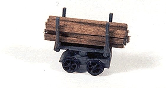 18′ Gauge Mining Equipment -- Timber Car, HO, Durango Press 47