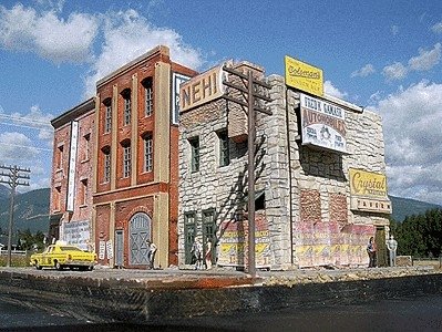 Skid Row Part One -- Kit - 11-1/2 x 6′ 28.7 x 15.2cm, HO, Downtown Deco 1026