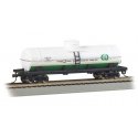 40′ Single-Dome Tank Car - Ready to Run - Silver Series(R) -- Quaker State 781 (cream, green, HO, Bachmann Industries 17810