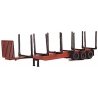 Logging Trailer (Unpainted Metal Kit) -- 40′ with Working Tag Axle, HO, Custom Finishing 5008