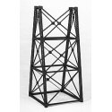 Tall Steel Viaduct Tower -- Kit - Two 3-Story Bents - 4-1/2 x 4-1/2 x 10′ 11.4 x 11.4 x 25.4cm, HO, Micro Engineering 75169
