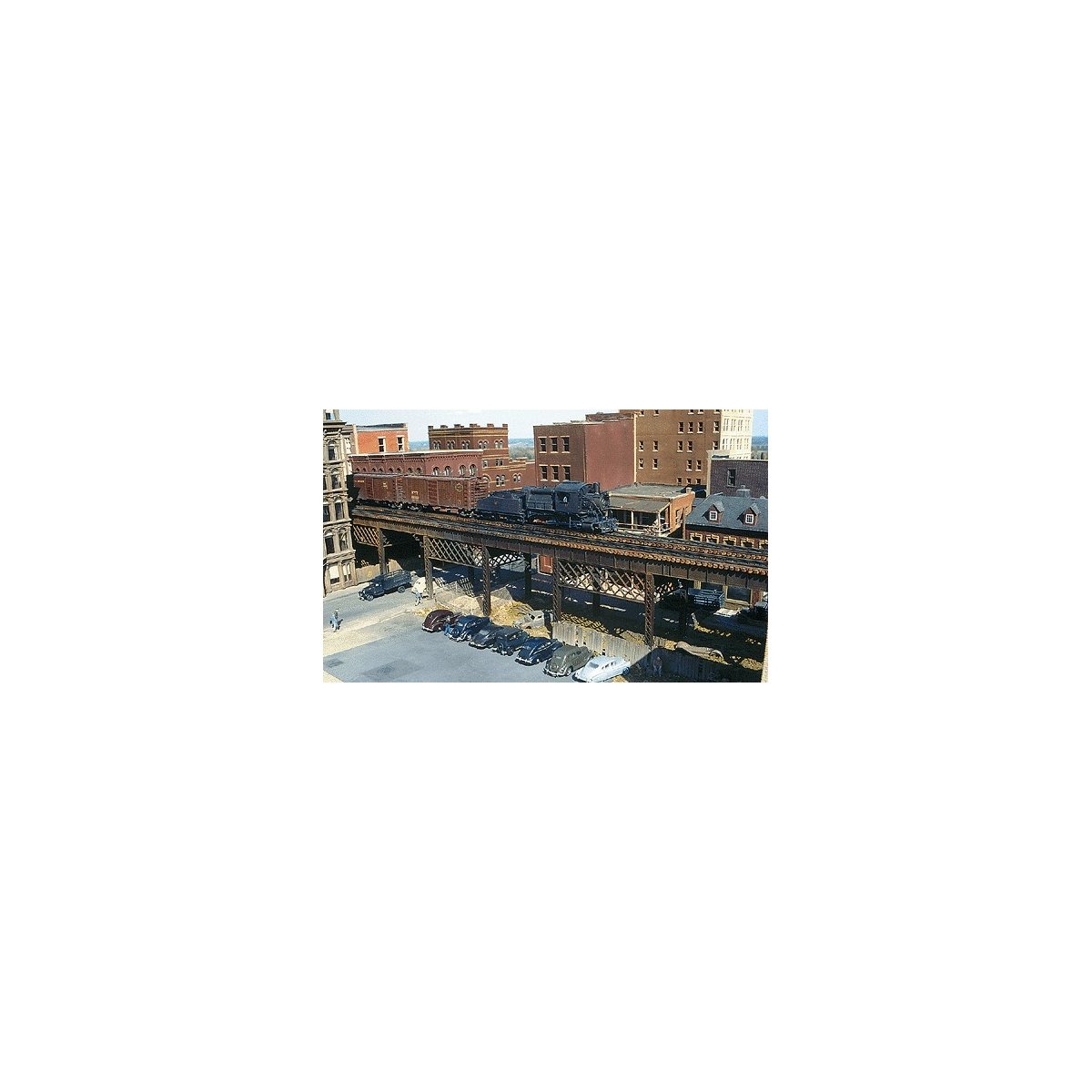Double Track City Viaduct -- Kit - Scale Length: 150′ 45.7m, HO, Micro Engineering 75512