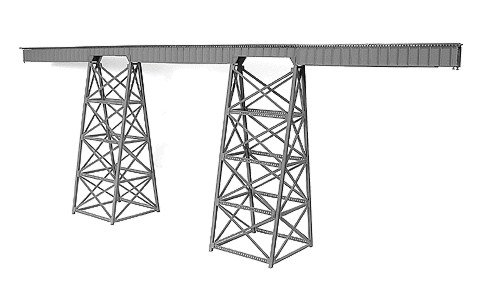 Tall Steel Viaduct Kit -- Scale 320′ 97.6m, N, Micro Engineering 75519