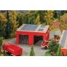 Fire Appliance Hall/Garage -- Kit - 5-3/4 x 5-1/2 x 2-1/2′ 14.5 x 14 x 6.4cm, HO, Faller Gmbh 130161