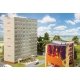 P2-Style 3-Story High Rise Apartment -- Basic Modular Kit - 12 x 6-1/8 x 4-15/16′ 30.5 x 15.5 x 12.5cm, HO, Faller Gmbh 13080