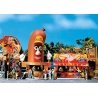Hot Dog Man & Power Ball Booths -- Kit - Hot Dog: 2-1/2 x 1-5/8 x 2-3/8′ Power Ball: 2-11/16 x 1-3/4 x 3-27/3, HO, Faller Gmbh