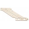 Car System Laser-Street Section (Less Guide Wire) - Kit (Laser-Cut Wood) -- Basic Car Park Expansion Set Adds 2 Angled Stalls, H