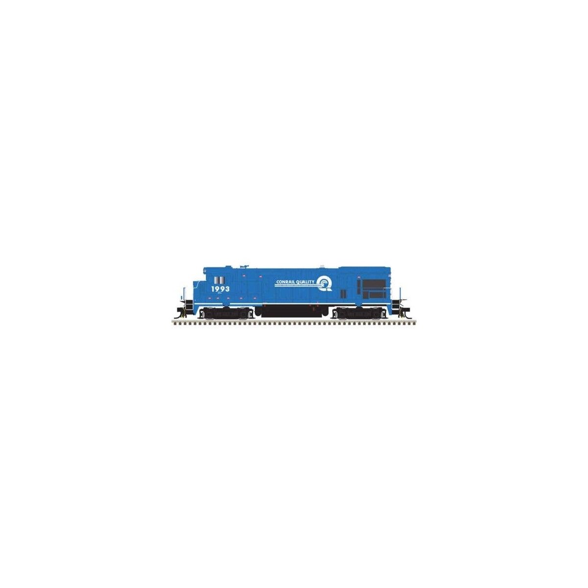 GE B23-7 Low Nose - Standard DC - Master(R) Silver -- Conrail 1993 (blue, white, Qua, HO, Atlas Model Railroad Co. 10004697
