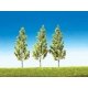 Top Series Trees -- White Birch - 5-3/16′ 13cm Tall pkg(3), HO, Faller Gmbh 181372