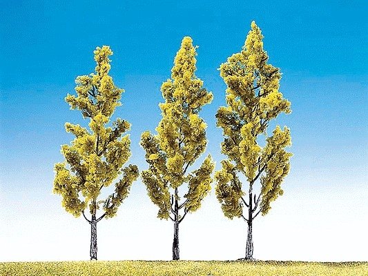Birch Trees -- Medium - 5-1/8′ 13cm pkg(3), ALL, Faller Gmbh 181420