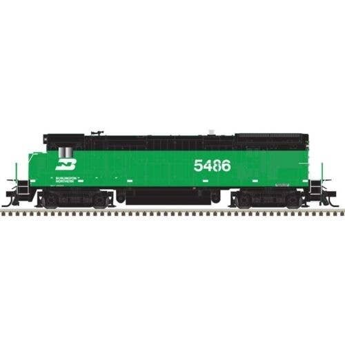 GE B30-7 Low Nose - Standard DC - Master(R) Silver -- Burlington Northern 5491 (Casc, HO, Atlas Model Railroad Co. 10004704
