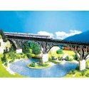 Steel Arch Deck Bridge -- Single-Track, 16′ Long 400 x 32 x 105mm, N, Faller Gmbh 222581