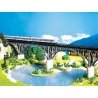 Steel Arch Deck Bridge -- Single-Track, 16′ Long 400 x 32 x 105mm, N, Faller Gmbh 222581