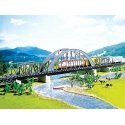 Steel Arch Bridge w/2 Girder Bridges & Piers -- 16′ 40cm, N, Faller Gmbh 222583