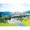 Steel Arch Bridge w/2 Girder Bridges & Piers -- 16′ 40cm, N, Faller Gmbh 222583