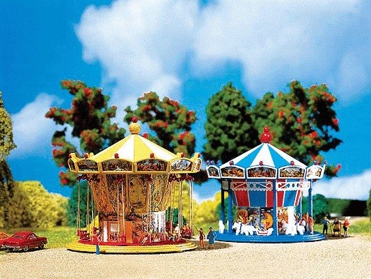 Chairoplane w/Motor -- Diameter: 2-3/4` 7cm Height: 2-3/4` 7cm, N, Faller Gmbh 242315