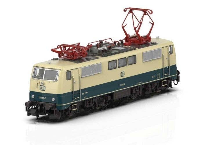 Class 111 Electric - Sound and DCC-SX - Minitrix -- German Federal Railroad DB 111 102-0 (Era IV 1974, ivory, N, Trix 16721