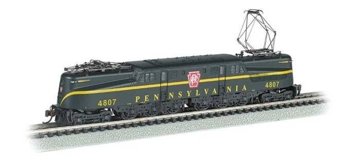 GG1 Electric w/Sound & DCC -- Pennsylvania Railroad 4807 (Brunswick Green, yellow, Single Str, N, Bachmann Industries 65351