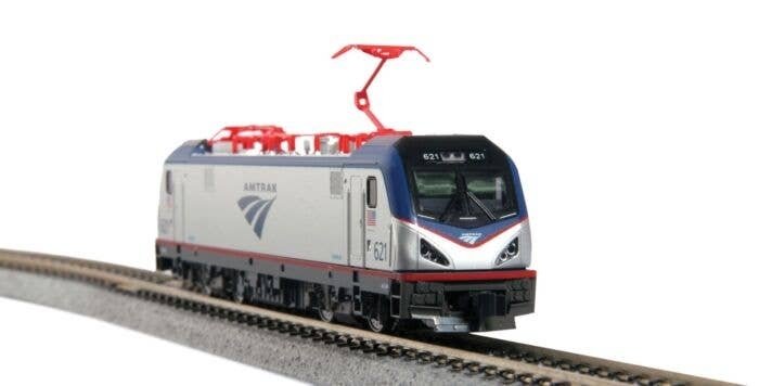 Siemens ACS-64 Electric - Standard DC -- Amtrak 648 (silver, blue, red Travelmark Logo), N, Kato USA Inc 1373003