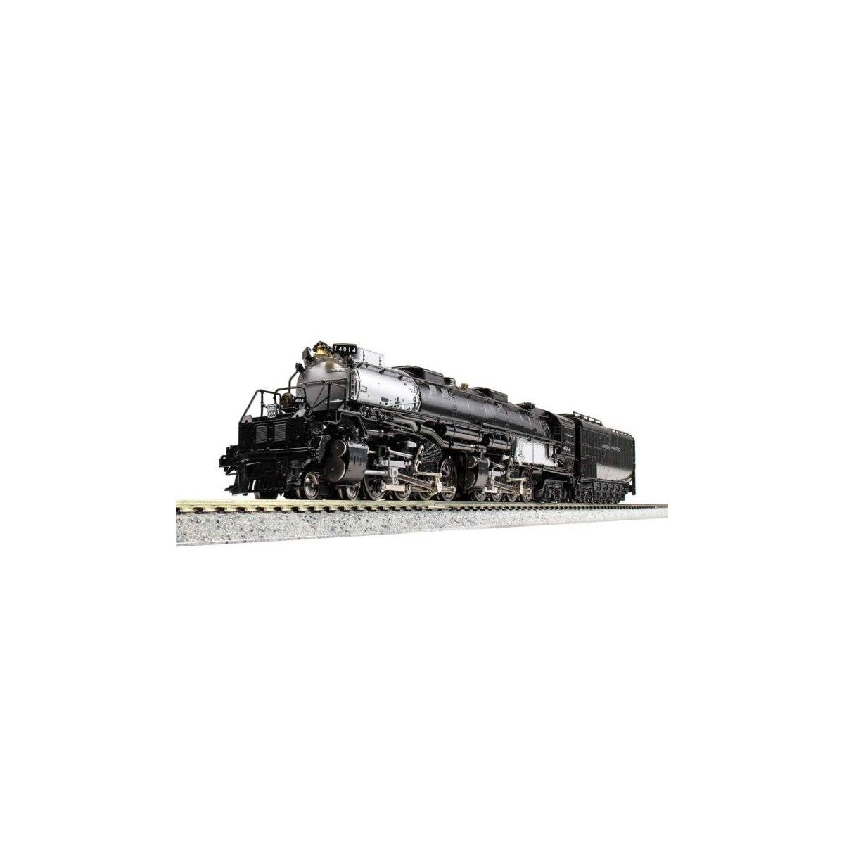 4-8-8-4 Big Boy with Oil Tender - Standard DC -- Union Pacific 4014 (2021 Version black, Graphite), N, Kato USA Inc 1264014