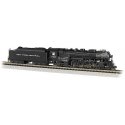 4-6-4 Hudson - Sound and DCC -- New York Central 5405 (black, graphite Gothic Lettering), N, Bachmann Industries 53651