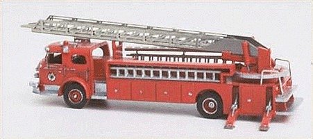 Emergency Fire Dept. Vehicles - American LaFrance (Unpainted Metal Kit) -- 1000 Series Rear-Mount (City Service) Aerial Ladder T
