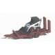 Construction Equipment (Unpainted Metal Kit) -- Bobcat Skid Steer Loader w/Utility Trailer, N, GHQ 53007