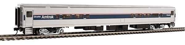 85′ Horizon Cafe/Club Food Service Car - Ready to Run -- Amtrak(R) (Phase IV silver, Wide Blue,, HO, WalthersMainline 31051