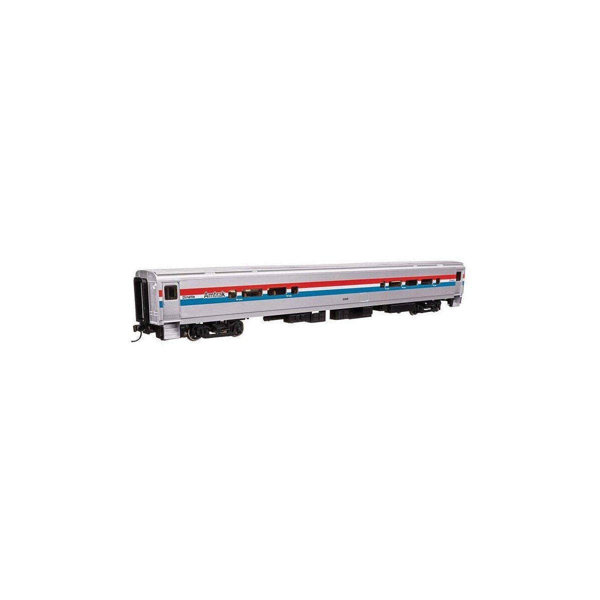85′ Horizon Cafe/Club Food Service Car - Ready to Run -- Amtrak(R) Phase III (Wide Stripes) 530, HO, WalthersMainline 31065
