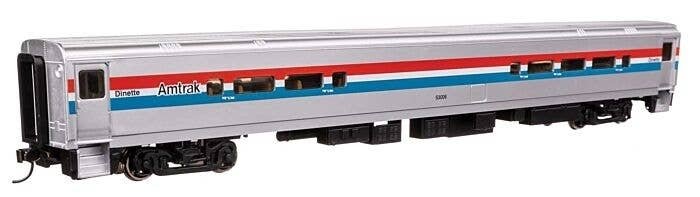 85′ Horizon Cafe/Club Food Service Car - Ready to Run -- Amtrak(R) Phase III (Wide Stripes) 530, HO, WalthersMainline 31065