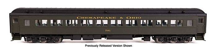 85′ Pullman-Built Heavyweight Paired-Window Coach - Ready to Run -- Chesapeake & Ohio (Green) 701, HO, WalthersProto 17604