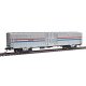 60′ Thrall Material Handling Car MHC-2 - Ready To Run -- Amtrak(R) 1550 (Phase III Equal Red, W, HO, WalthersMainline 31100