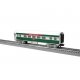 13′ Streamlined Coach - Lighted - Ready to Run - 3-Rail -- Christmas 12023 (silver, green, red), O, Lionel 2427890