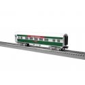 13′ Streamlined Coach - Lighted - Ready to Run - 3-Rail -- Christmas 12023 (silver, green, red), O, Lionel 2427890
